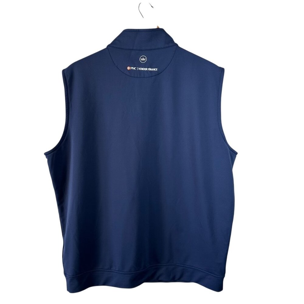 Peter Millar Navy Performance Quarter Zip Vest Me… - image 4